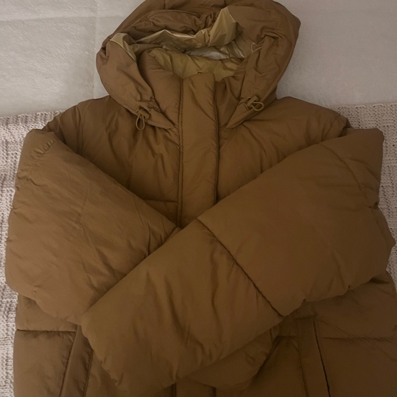 a new day Jackets & Blazers - A New Day Tan Puffer Jacket